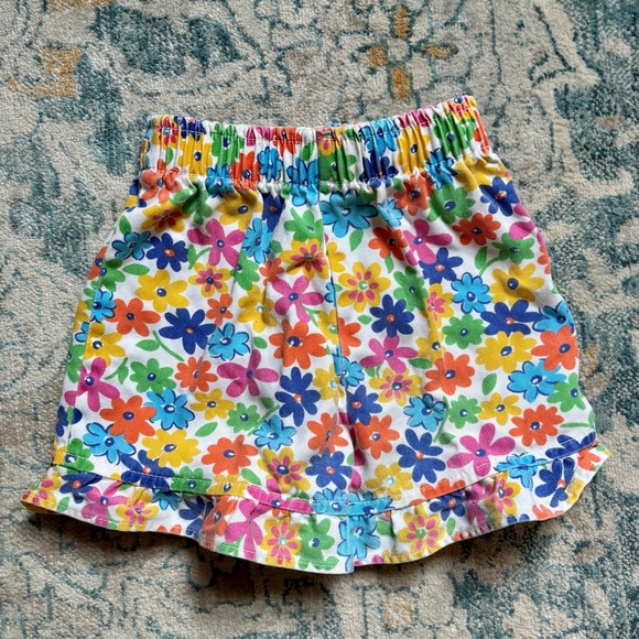 VINTAGE 90s Bloomers Shorts Floral Rainbow Rosette Girl’s Size 4T Cotton Summer - Picture 5 of 5